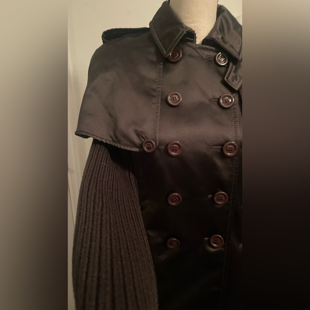 Moschino Black  Women's jacket with cape - Picture 5 of 8